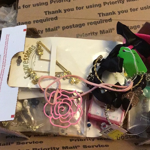 Jewelry All Jewelry Small Flat Rate Priority Mail Box Full Of Jewelry